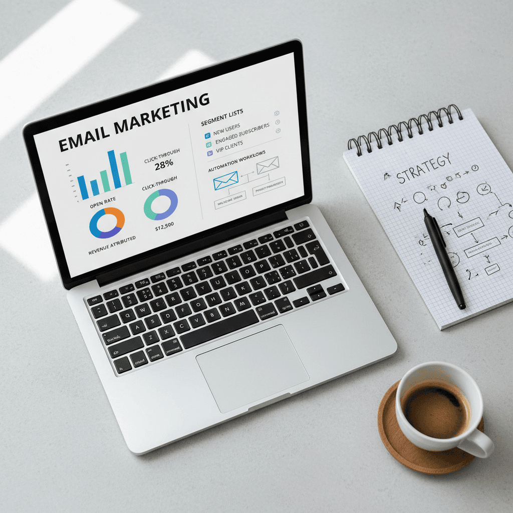 Email automation dashboard and strategy planning